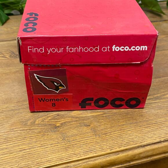 Arizona Cardinals Low Top Logo Sneakers Shoes Canvas FOCO New in Box Size 8 - Picture 8 of 8